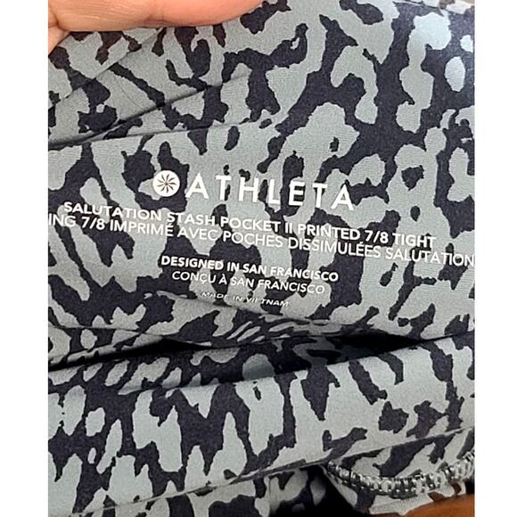 Athleta Salutation Stash Pocket II 7/8 Tight Light Blue Size XL - Picture 5 of 6